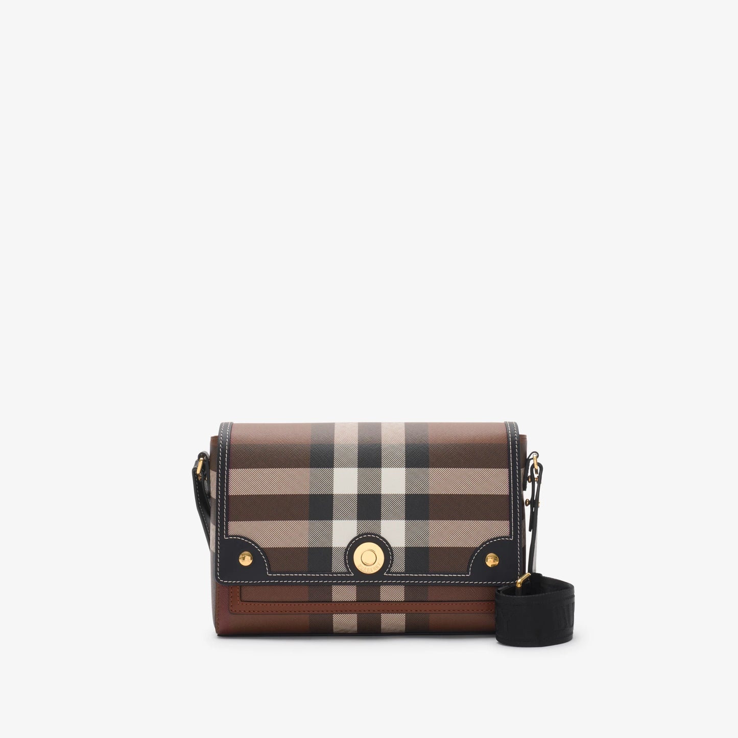 Heritage Archive Crossbody Bag – Compact Checked Canvas & Leather