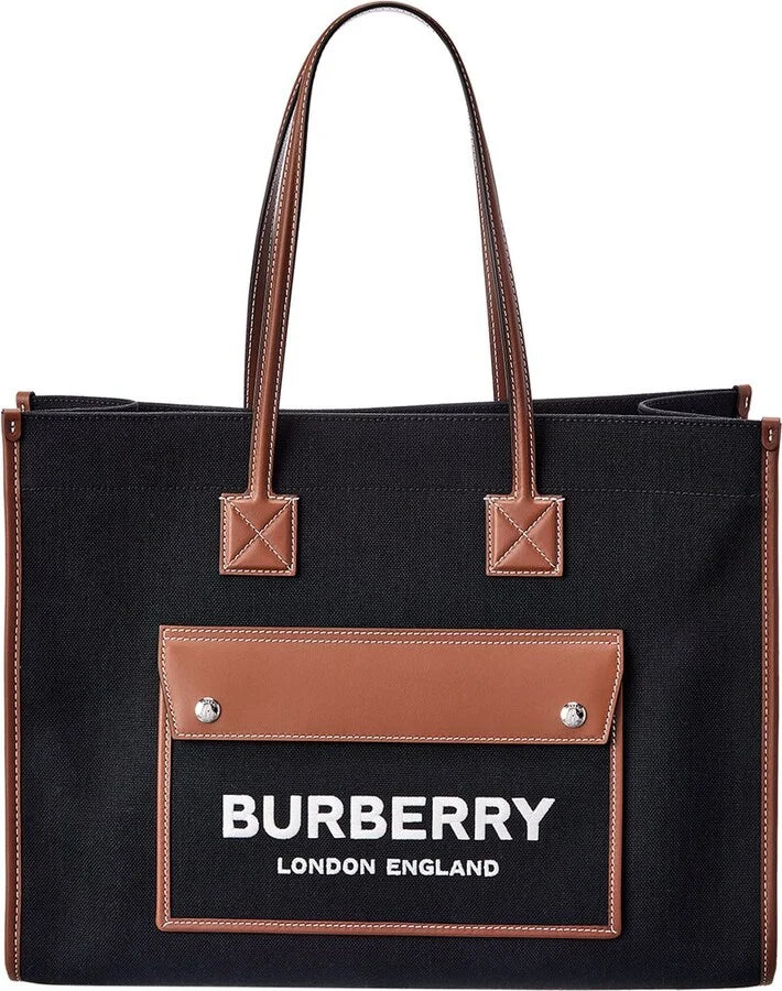 Embroidered Heritage Check Tote