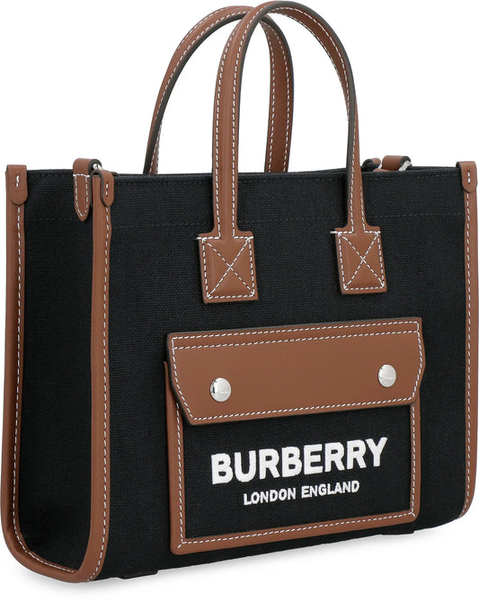 Embroidered Heritage Check Tote