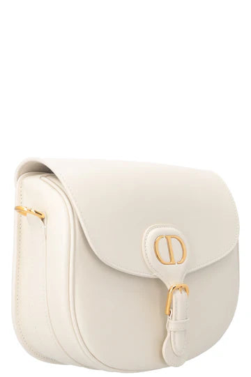 Monogram Canvas Tote Bag -white with Leather Trim