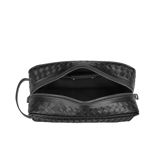 Knitted Leather Clutch