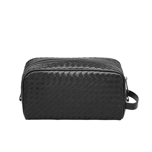 Knitted Leather Clutch