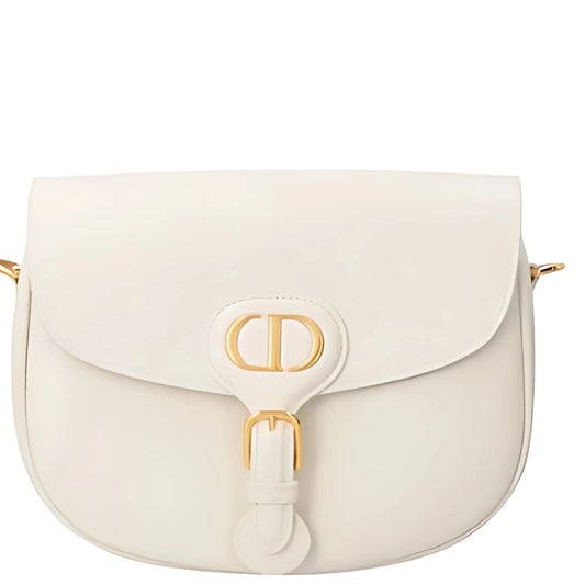 Monogram Canvas Tote Bag -white with Leather Trim