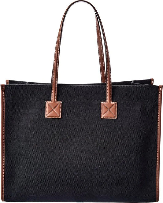 Embroidered Heritage Check Tote